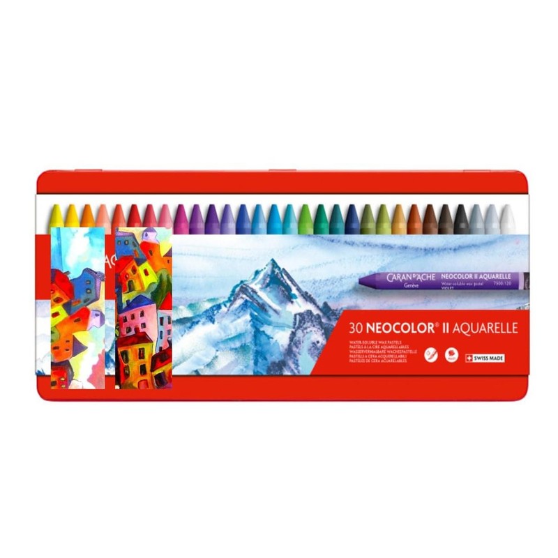 Caran d'Ache Neocolor II Wax Pastels Watercolour Pencils (Pack of