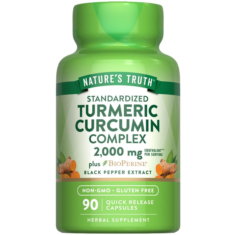 Natures Truth Cúrcuma con Bioperine Pimienta Negra 2000mg por cáda