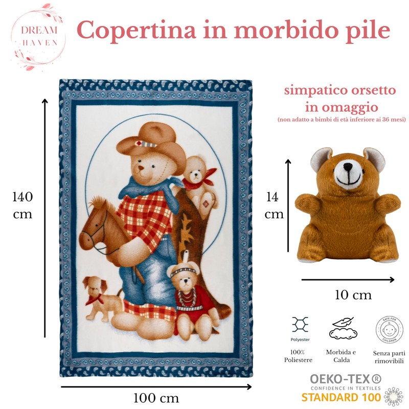 DREAM HAVEN: Baby Blanket in Fleece, Perfect as a Gift