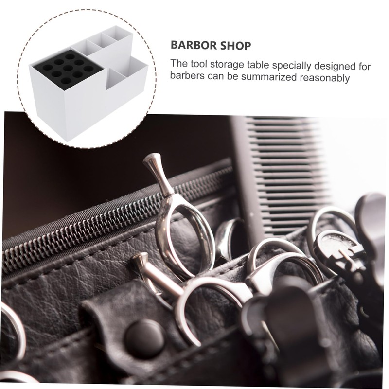 Baluue Hair Styling Tools Storage Box 10-Piece Scissors Holder for