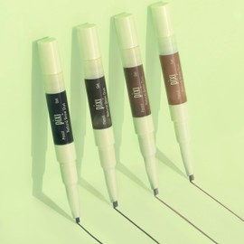 Pixi Natural Brow Duo in Natural Brown, Dual-Ended Waterproof Brow Pencil and Tinted Setting Gel for Precise Shaping and All-Day Hold, Paraben-Free, 0.2 oz
