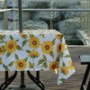 EHouseHome Outdoor Indoor 60inch SquareTablecloth with Umbrella Hole and Zipper,