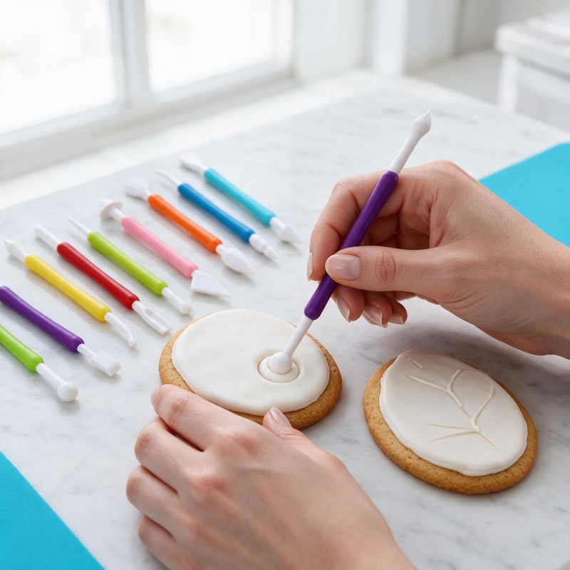 9 PCS Carving Pens，Fondant Modeling Tools，Fondant Icing Cakes for Clay