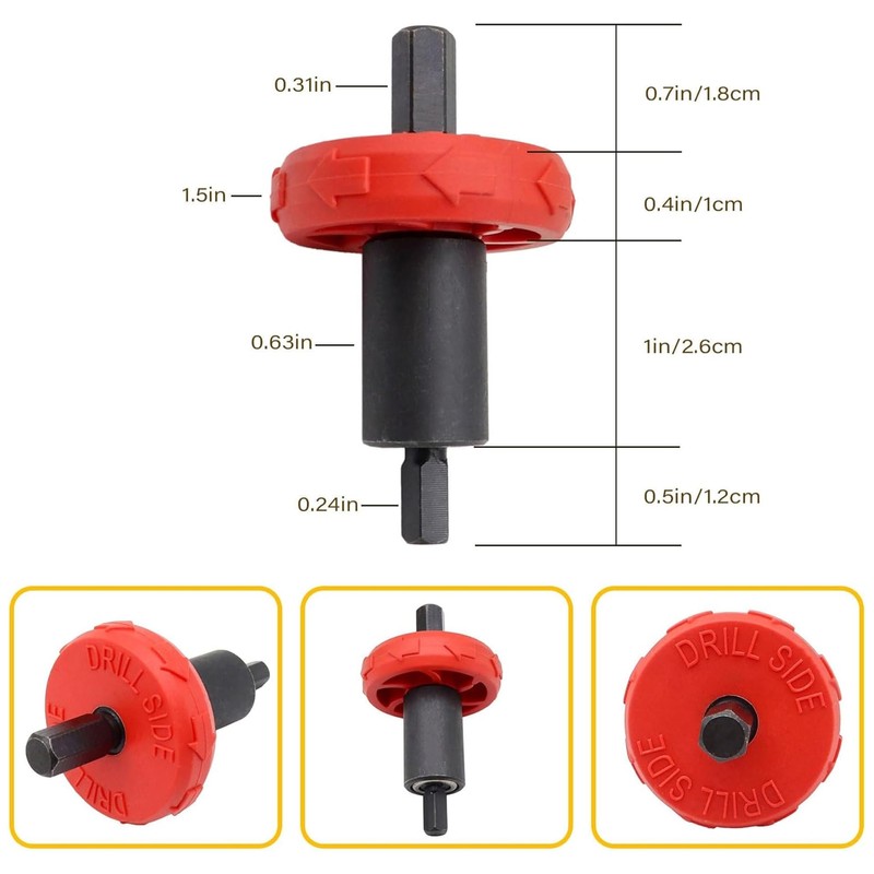 GXARTS 2PCS Jump Start Electric Engine Drill Bit Adapter Fit