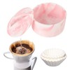 Coffee Filter Holder Reusable Coffee Filter Storage Container with Lid