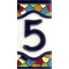 TORO DEL ORO House Numbers. Numbers and Letters on Tile.