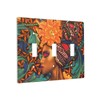 African American Women Art Light Switch Cover 3-Gang,Triple Gang Toggle