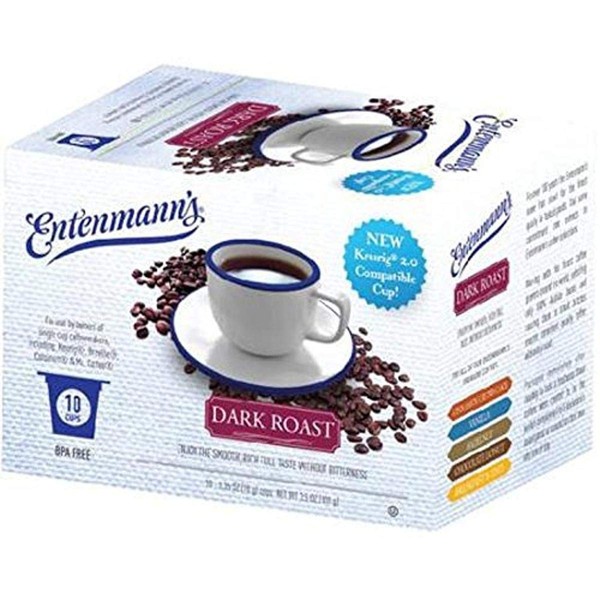 Entenmann's Single Serve Coffee, Dark Roast, 10 Count (Pack of 4)