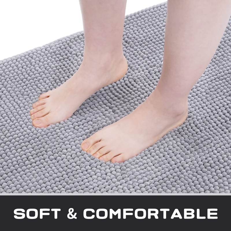 ROSMARUS 43 × 61 cm Bobble Chenille Quick Dry Bath