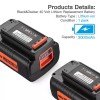 For Craftsman 2x 40V MAX Lithium Battery for Black &