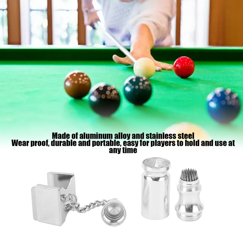 Billiard Pool Cue Chalk Holder Non Slip Multifunctional Portable Billiard