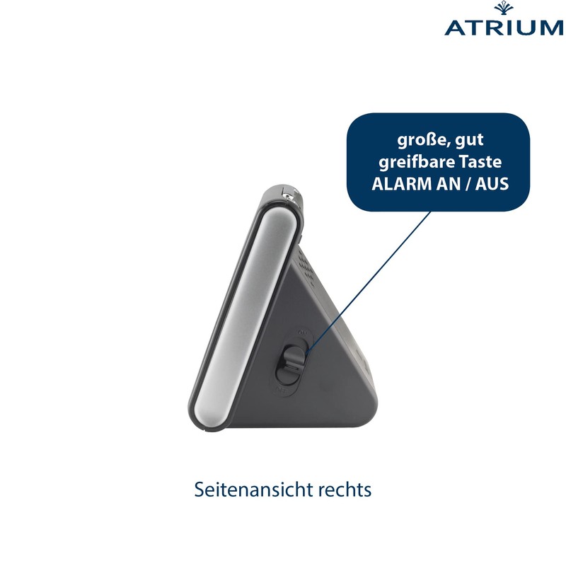Atrium A310-7 Talking Radio Controlled Alarm Clock for Seniors Digital