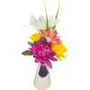 Q-FLA 807817 Arrangement Flower Vase Set P Pink Buddha Flower