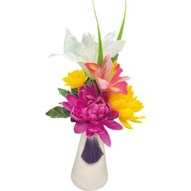 Q-FLA 807817 Arrangement Flower Vase Set P Pink Buddha Flower Sympathy