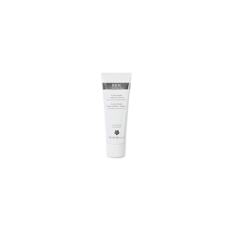 REN Flash Rinse 1 Minute Facial, 2.5 Ounce
