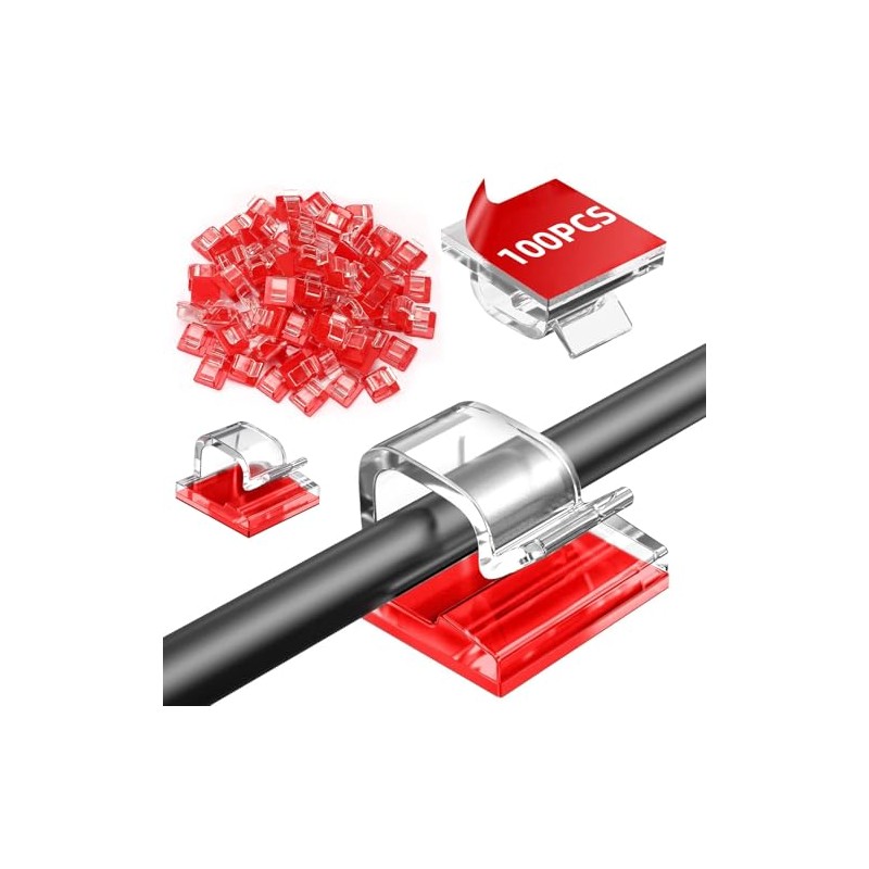 Organizador de Cables con Clips Adhesivos-Kit de Gestión para ,