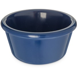 Carlisle FoodService Products Plastic Ramekins, Sauce Bowl For Catering, Kitchen, Restaurant, 3 Ounces, Cobalt Blue