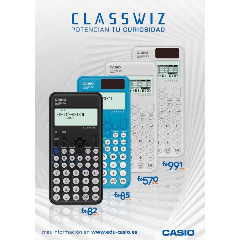 Casio FX-82SP CW Scientific Calculator Recommended for Spanish and Portuguese