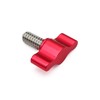 Wulankd 1/4"-20 x 1/2" Thumb Screw 304/18-8 Stainless Steel, Red