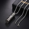 JewelryWe Jewellery Men's Necklace Stainless Steel Wolf Tooth Wolf Bit