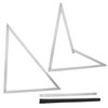 QWORK Combination Square, 48" Folding Aluminum Angle Ruler Precision Carpenter