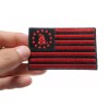 Ivamis Gadsden American Flag Red Black Patch- 3.5x2.2 inch -