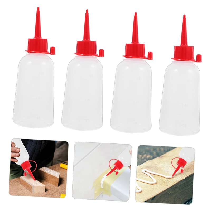 SHINEOFI 10PCS Ldpe Soft Plastic Needle Tip Squeeze Bottles for
