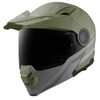 Bogotto FG-102 Duo Fibreglass Flip-Up Helmet, Matte Green, M