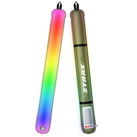 FELICON Solar/Type-C Rechargeable Camping RGB Light Bar, IP66 Waterproof LED Tube, TPU Ultralight Electric Light, 4000mAh Foldable Inflatable Outdoor Tent Light for Camping, Hiking, Traveling, Party