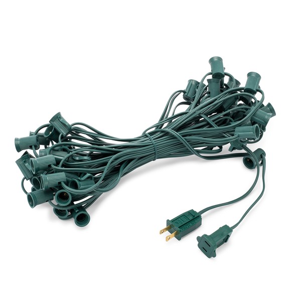 Holiday Lighting Outlet C7 Christmas Light String, Patio Event Lighting,