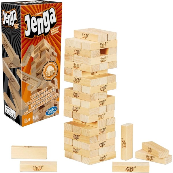 Hasbro Gaming Jenga Game | The Original Wood Block Game
