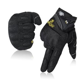 BORLENI Guantes de Motocicleta de Verano Transpirables para Motocicleta, proteccin de Nudillos, Acolchado para Pantalla tctil                         