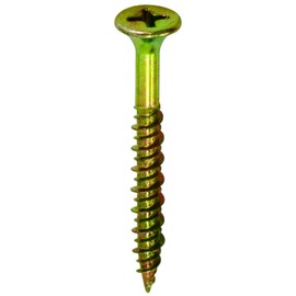 DAIDOHANT 10176924 Universal Power Screw (Nominal Diameter d) 1.5 x Length 1.3 inches (3.8 x 32 mm) (Bugle / Full Screw) [Iron/Chromate] (220 Pieces)
