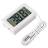 AITRIP 5 Pcs Digital LCD Thermometer Temperature Monitor with External