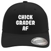 Chick Grader AF - Soft Flexfit Baseball Hat Cap, Black,