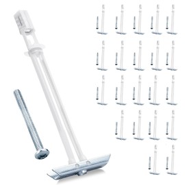 Drywall Anchor with Included Bolts for 1/4-20 Fastener Size, Wall Anchors Drywall Heavy Duty for TV Mounting, Hollow-Wall Anchors Screws Kit Holds Up to 270 Pounds Each in 1/2-in Drywall-22 Pack
