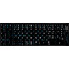 Programmer Dvorak - English New Non-Transparent Keyboard Labels Layout Black