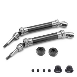 Detachable Front Drive Shaft Assembly for Traxxas Slash Rustler Vxl 4x4 4wd 1/10 RC CarBlack