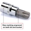 Drive Male Female Torx Bit Socket， E-Torx (Star) Socket Set