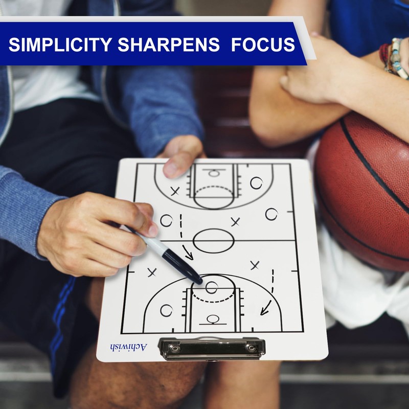 Basketball Clipboard for Coaches, Premium Durable Dry Erase Basket Ball
