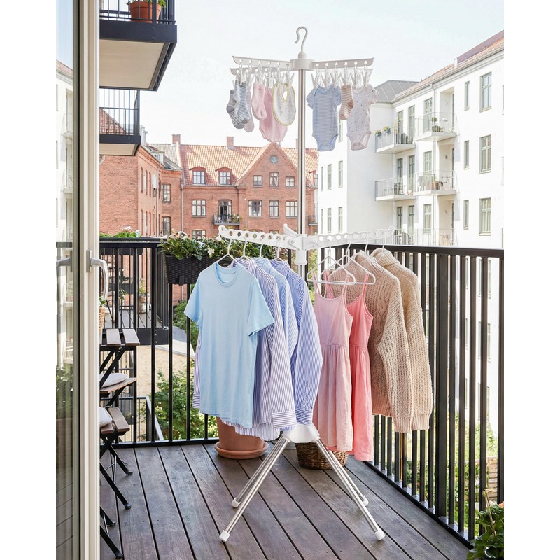 VewePata Foldable Clothes Drying Rack - 2 Tier Laundry Drying