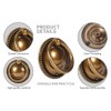 skohom 8 Pack Ring pulls,2" Antique Ring Drawer pulls,Ring Cabinet