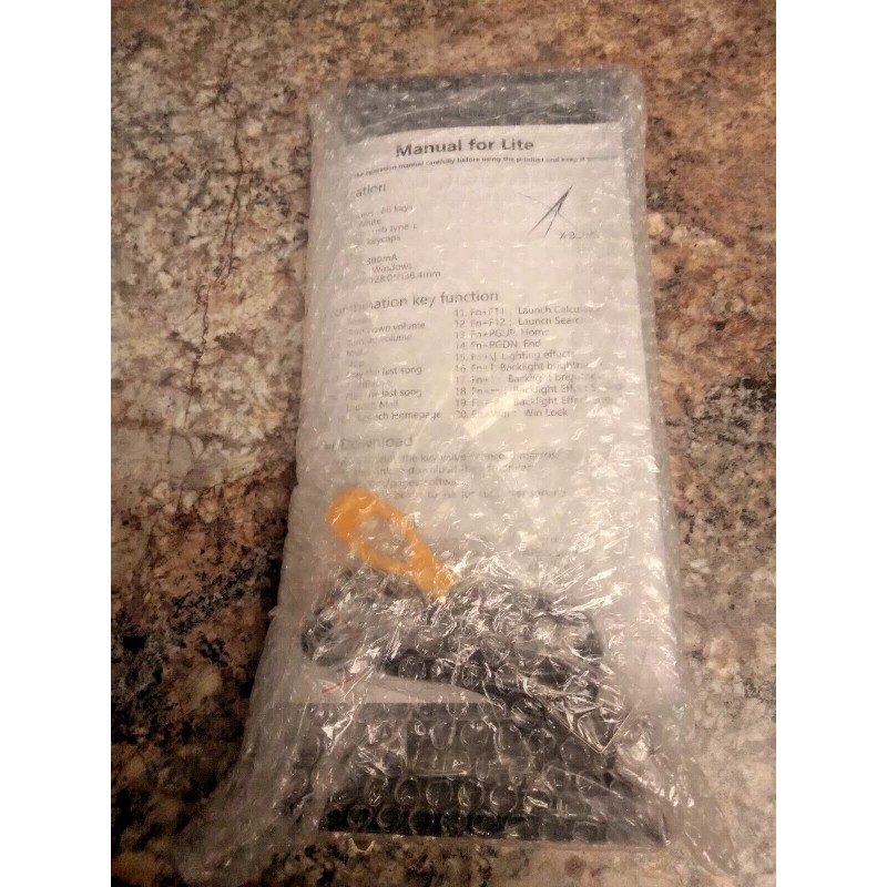 X-Bows Lite Ergonomic Mechanical Gaming aluminum Backlight Programable keyboard!