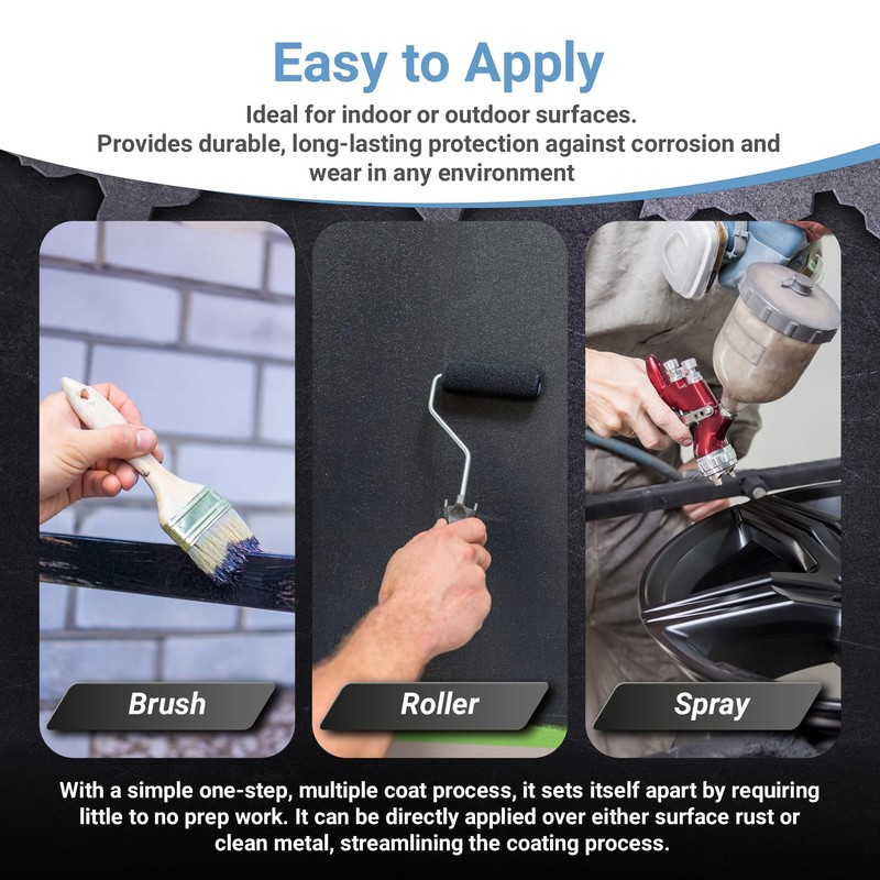 RUST BULLET DuraGrade Color - Black - 1 Quart -