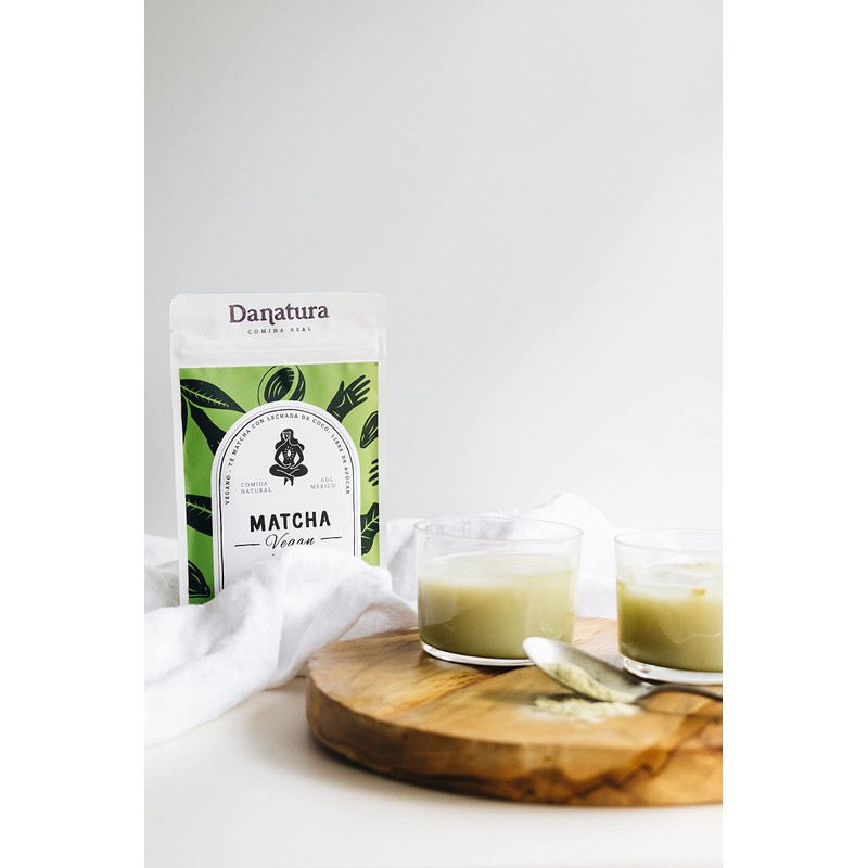 Latte Vegano. Bebida de coco con Matcha. 120gramos.