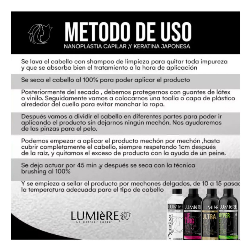 Alaciado Japones Extra Alisante Lacio Perfecto Lumiere 500