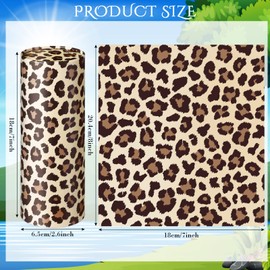 4 Pcs Car Tissues Boxes Travel Cylinder Tissue Boxes 7 x 2.6 Inch Large Capacity Car Tissues Cylinder Holder Hawaiian Floral Animal Round Tissue Box for Car Cup Holder Home Bathroom (Animal Style)