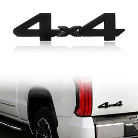Automotive Universal 4x4 3D Raised Decal Emblem Badge Compatible with Adhesive for T0yota Tacoma Tundra D0dge Ram Truck SUV etc, Black