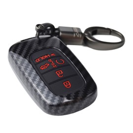 2-Layers Hybrid Combo Carbon Key Fob Cover for Honda Civic Accord CR-V HR-V V Pilot SI EX EX-L Touring 2022 to 2025