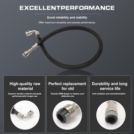 Anlseiod Inlet to High Pressure Fuel Pump Feed Line Hose Compatible for Mini Cooper R55 R56 R57 R58 R59 High Pressure Fuel Pump Inlet Hose Fuel Line Hose Replaces#13537605189 16122754462